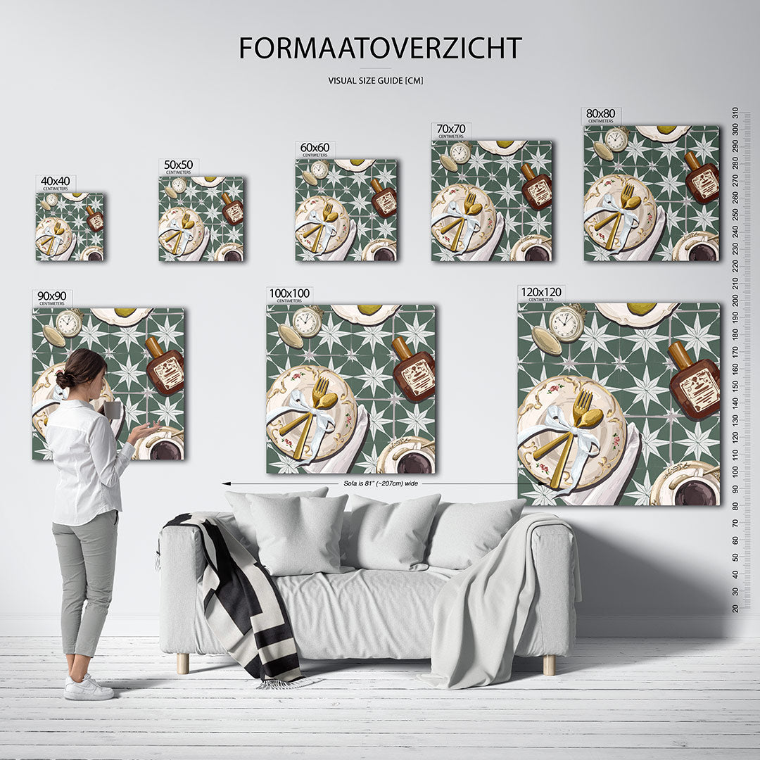 Tafelsetting Kunstwerk