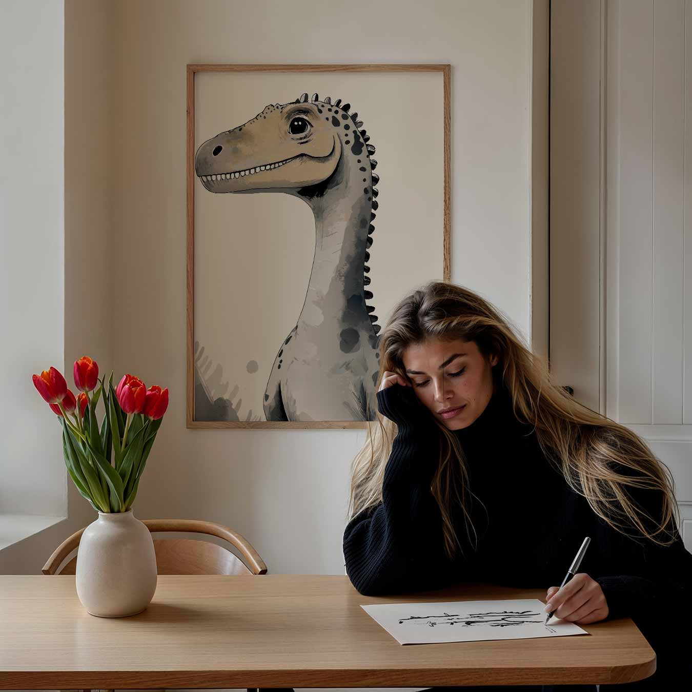 Schattige Dinosaur Poster