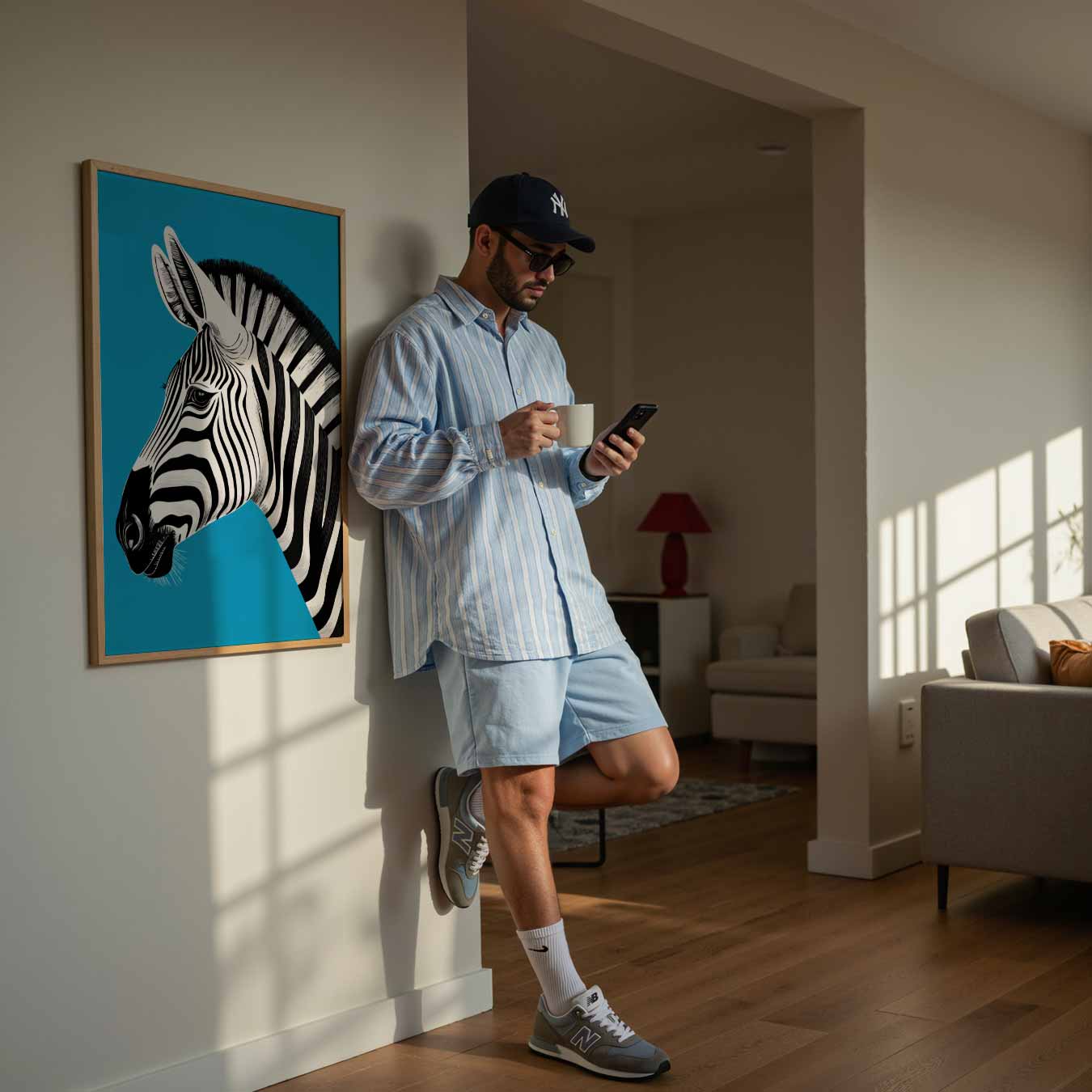 Zebra Portret Poster-WallArtistic