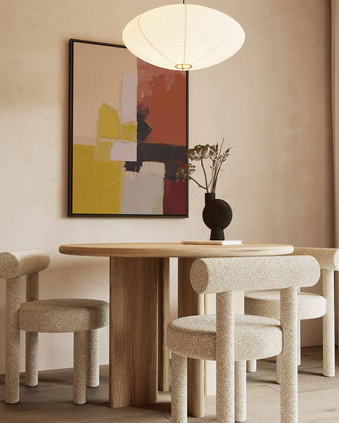 Abstracte Kleurenharmonie Kunstwerk-canvas-dibond-plexiglas-wanddecoratie-WallArtistic