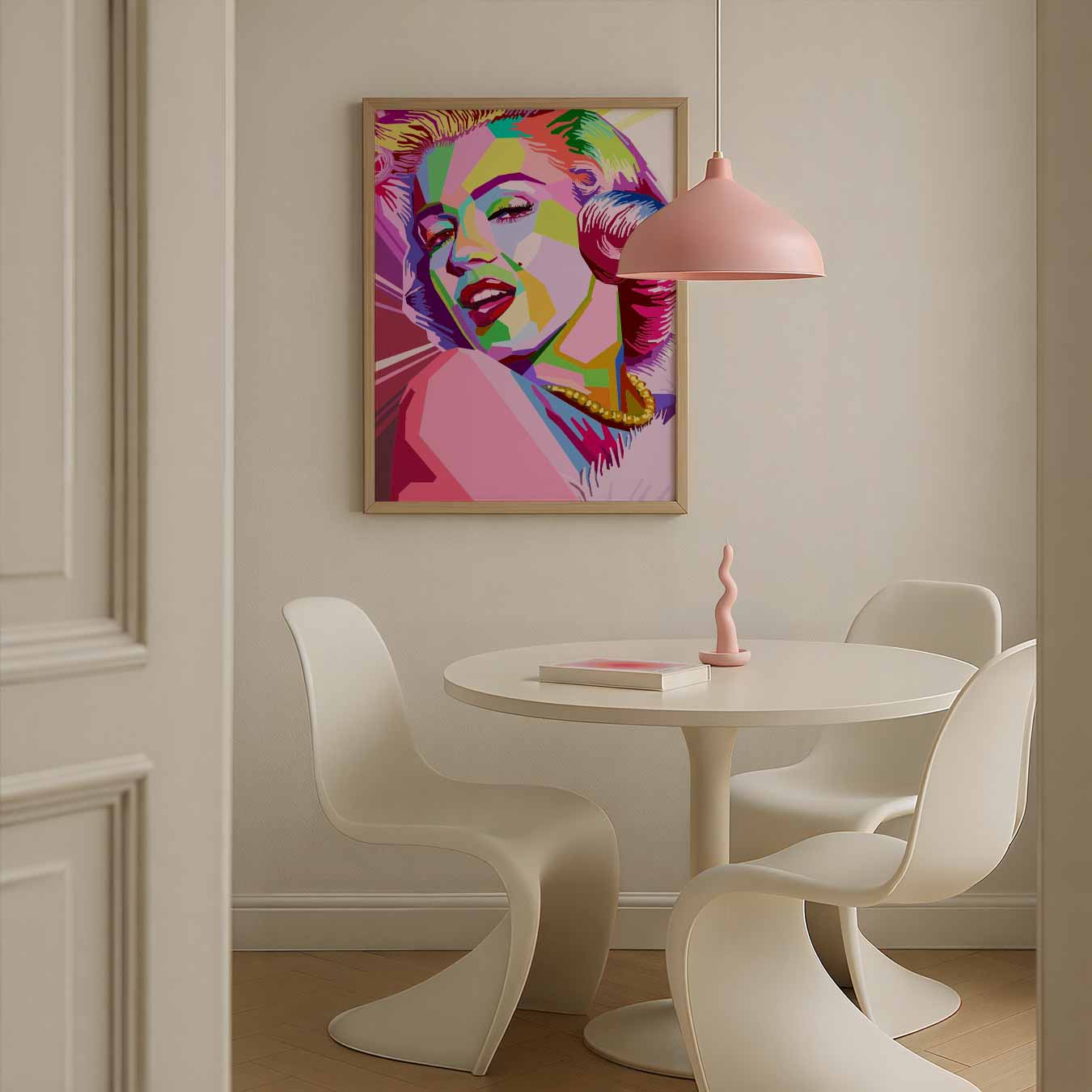 Kleurrijke Glamour Portretposter-WallArtistic