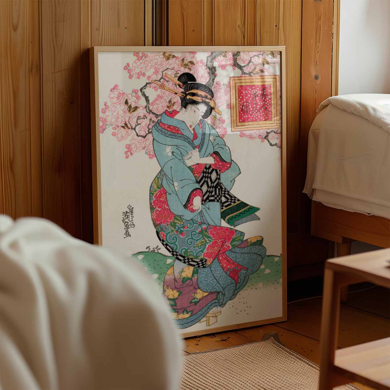 Japanse Elegantie in Bloei Poster-WallArtistic