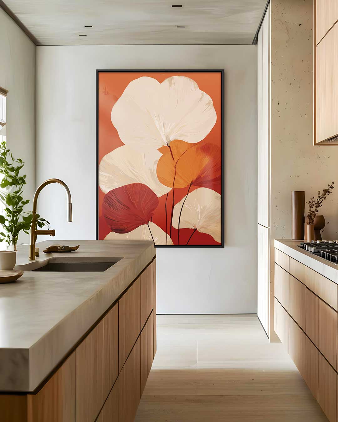 Warmbladige Droom Kunstwerk-canvas-dibond-plexiglas-wanddecoratie-WallArtistic
