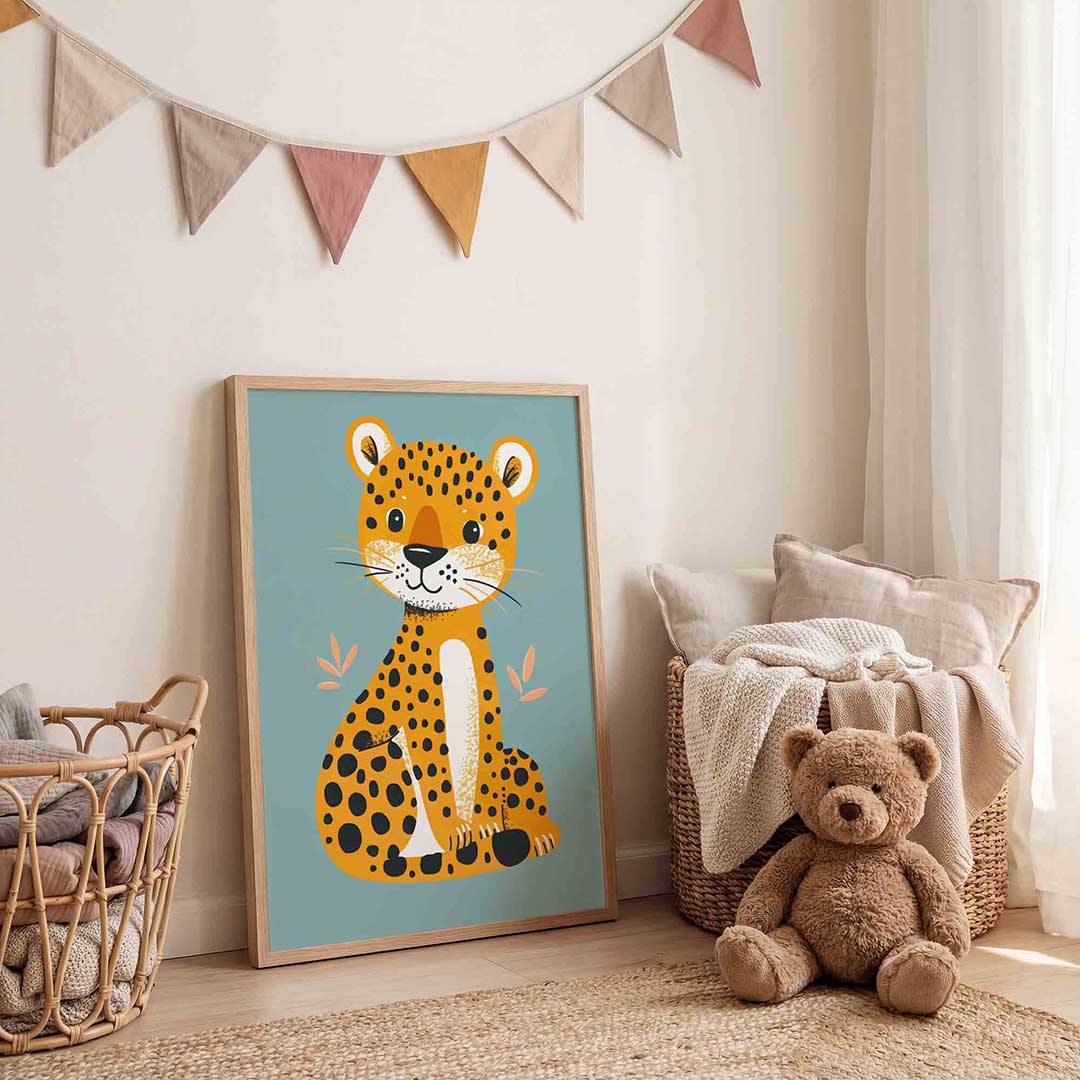 Schattige luipaard Poster