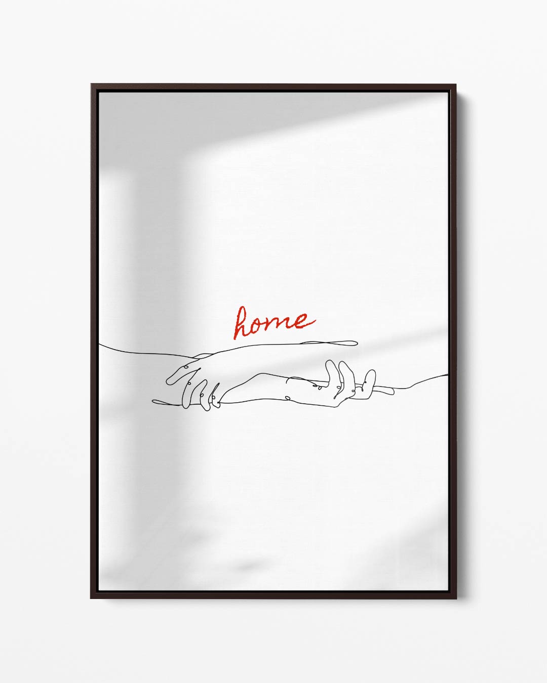 Home in Line Art Kunstwerk-canvas-dibond-plexiglas-wanddecoratie-WallArtistic