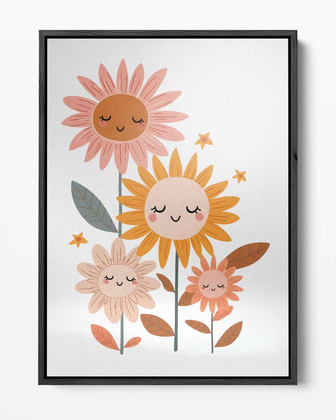 Lieve Bloemen Familie Kunstwerk-canvas-dibond-plexiglas-wanddecoratie-WallArtistic