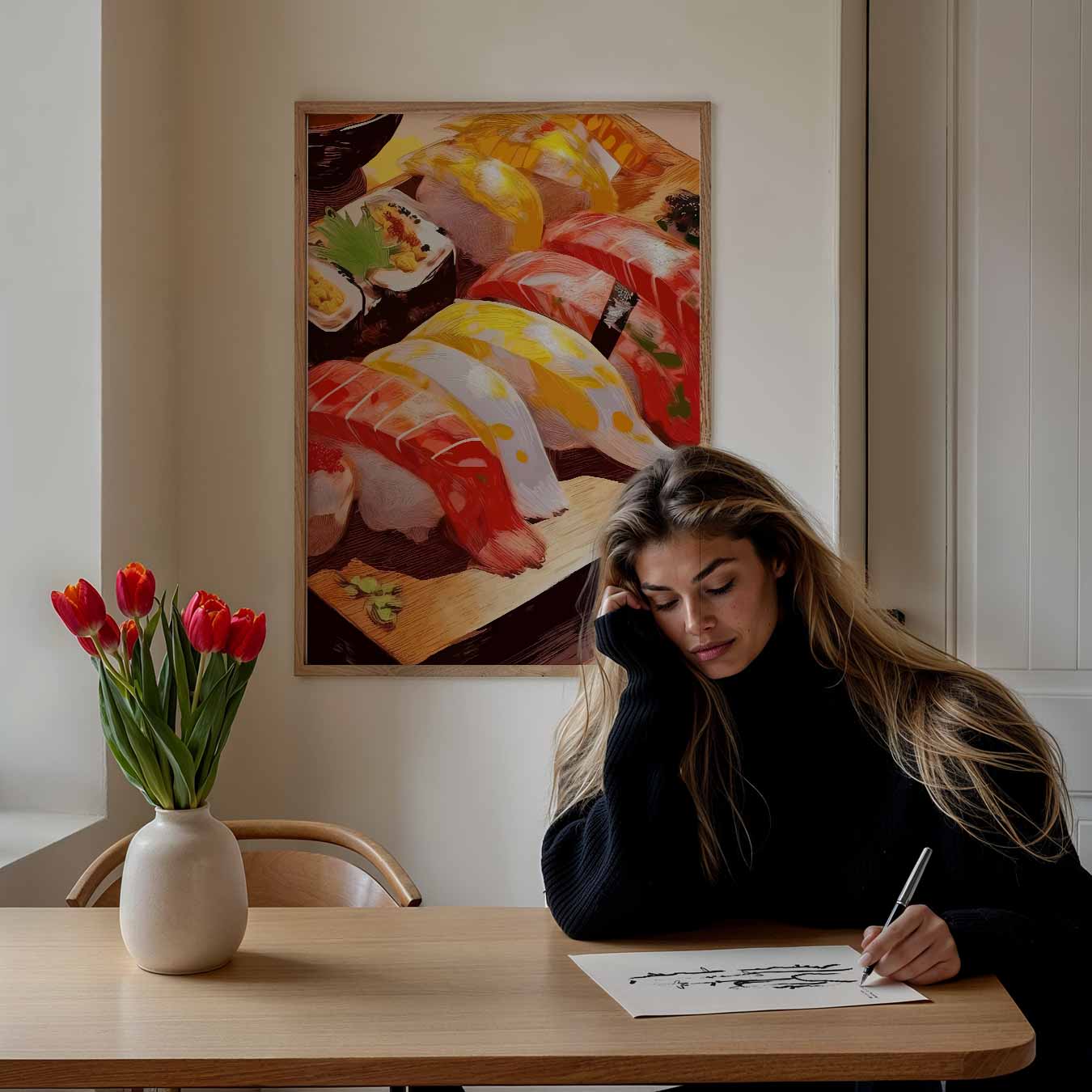 Kunstzinnige Sushi Poster-WallArtistic