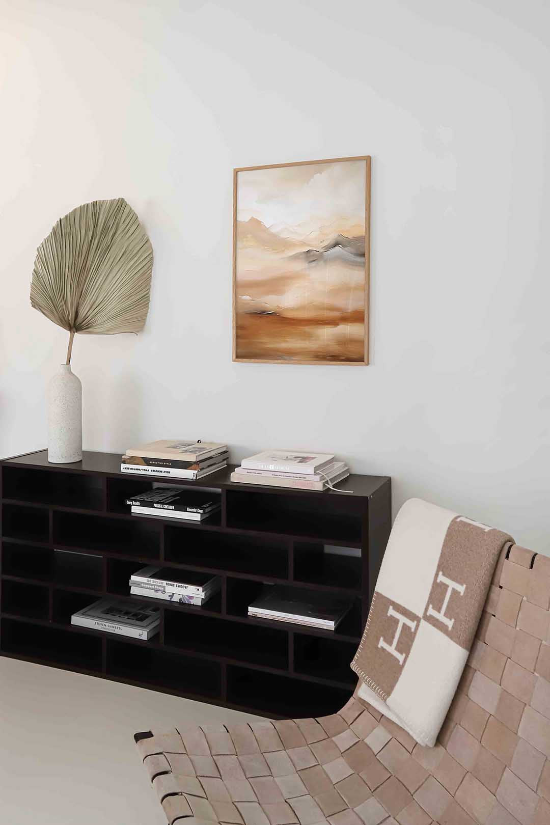 Landschap in beige Poster