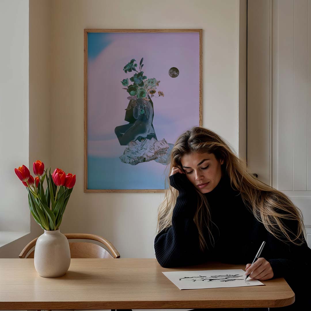 Mystieke Bloemendroom Poster-WallArtistic