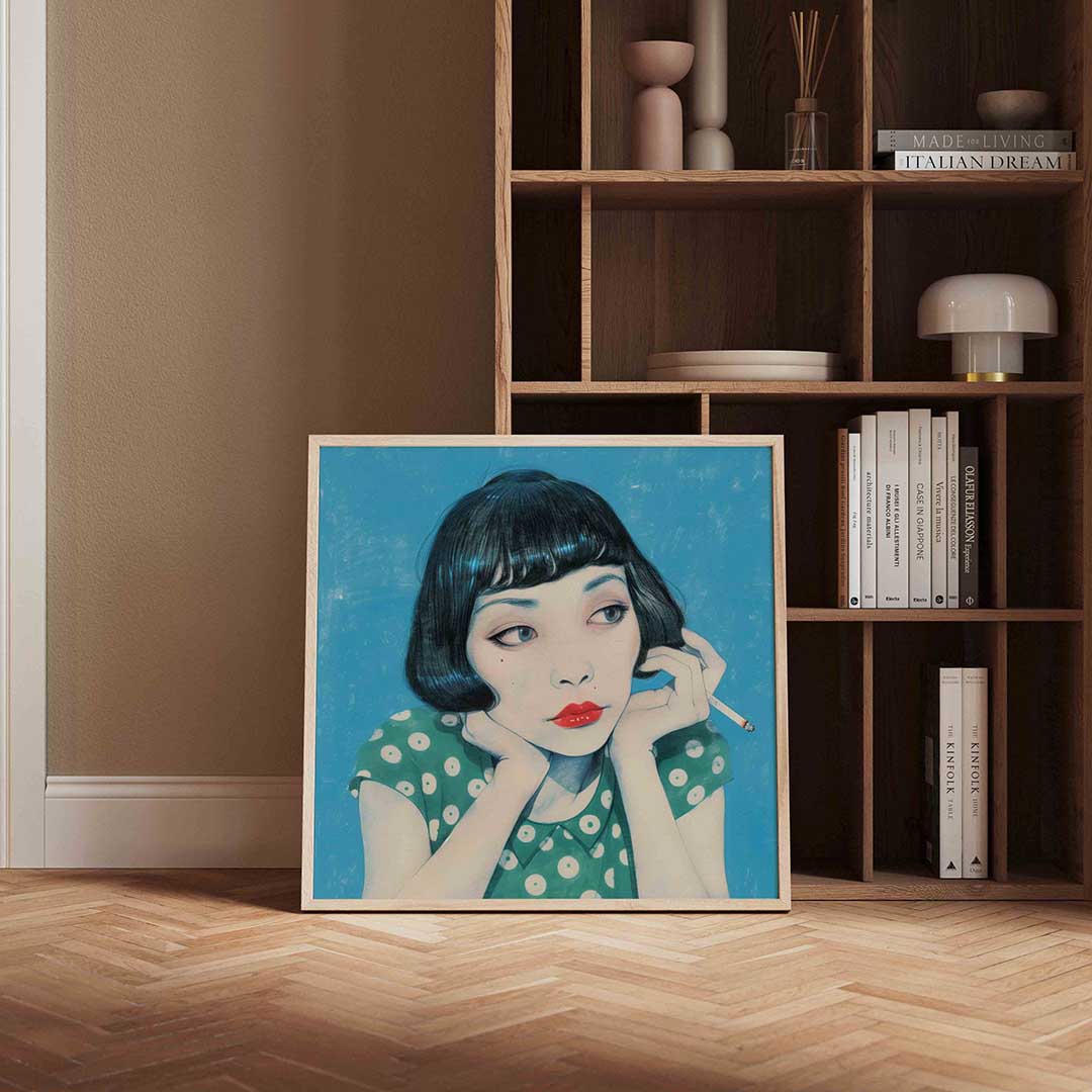 Vrouw met sigaret Poster