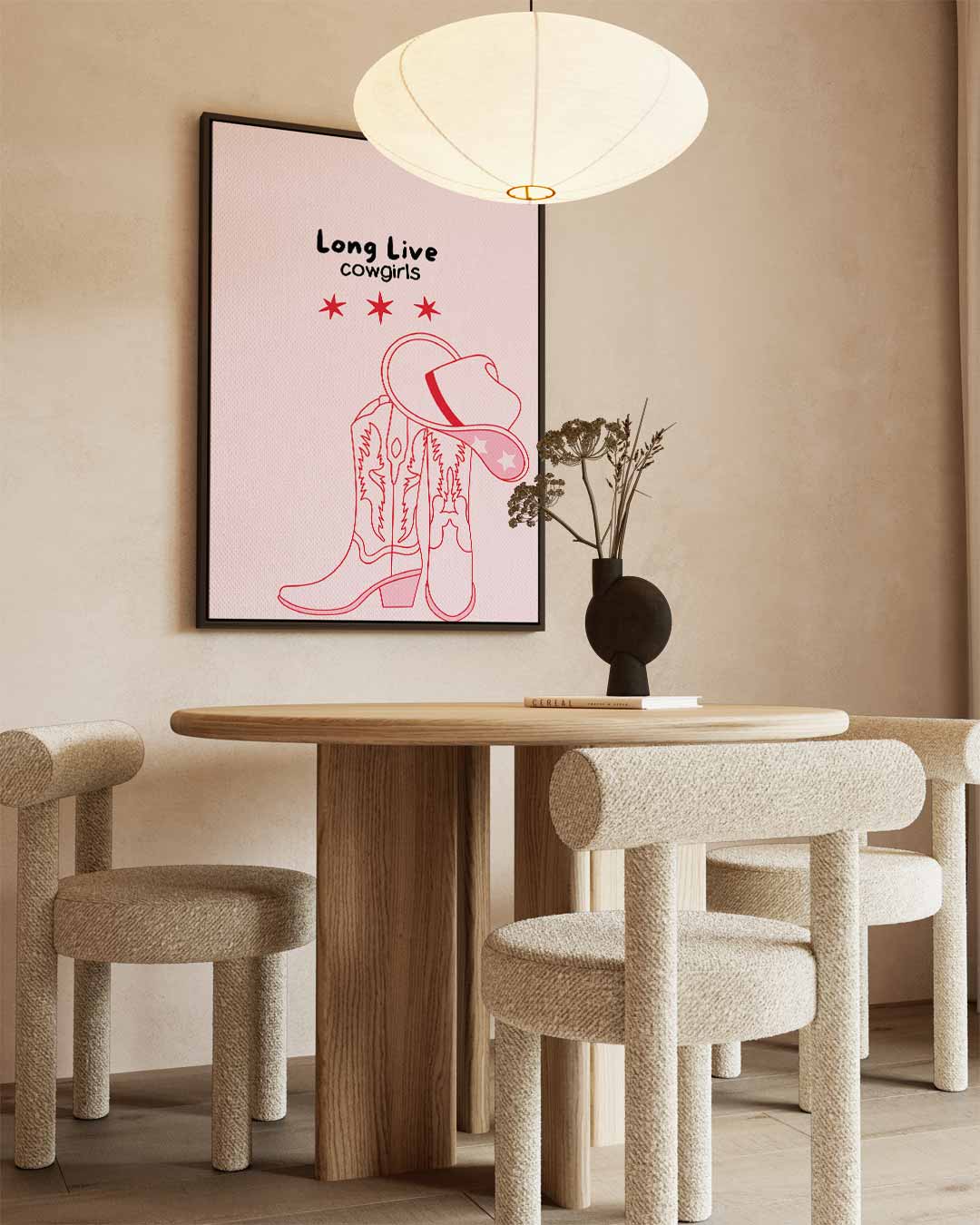 Long Live Cowgirls Poster Kunstwerk-canvas-dibond-plexiglas-wanddecoratie-WallArtistic