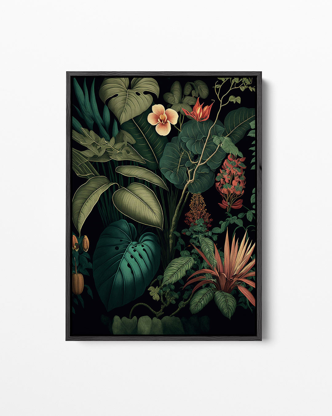 Weelderige botanische compositie Kunstwerk