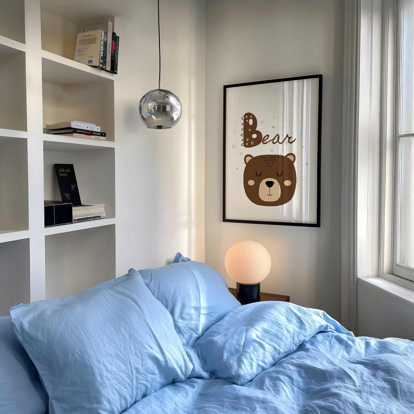 Schattige Bruine Beer Poster