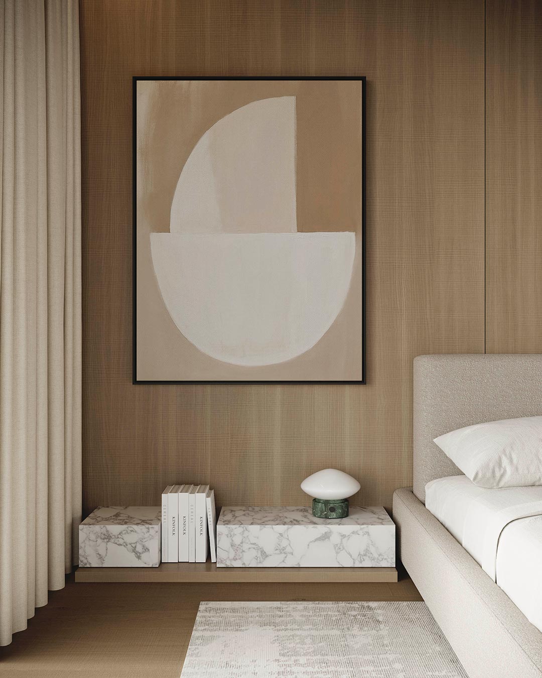 Geometrische vormen compositie Kunstwerk