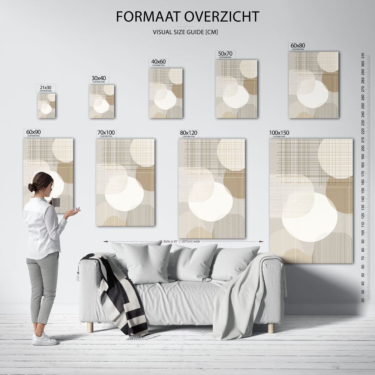 Abstracte vormen Poster