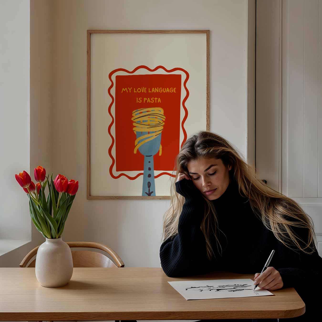 Pasta Liefdestaal Poster