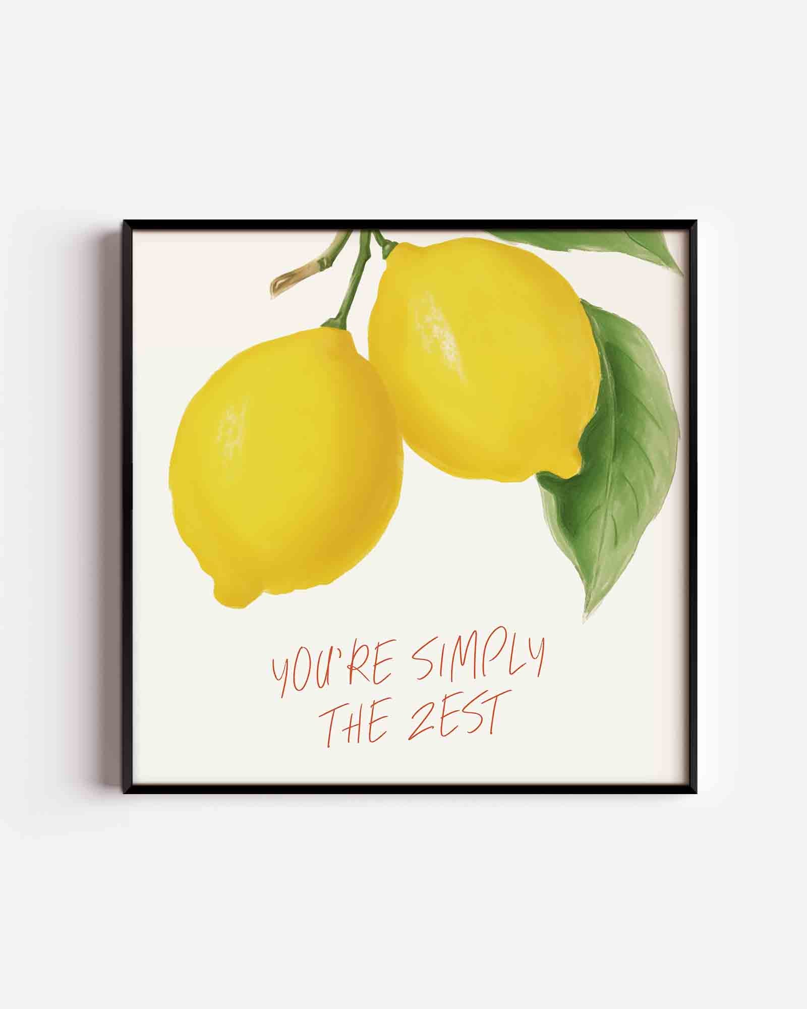 Citroenen met tekst Poster