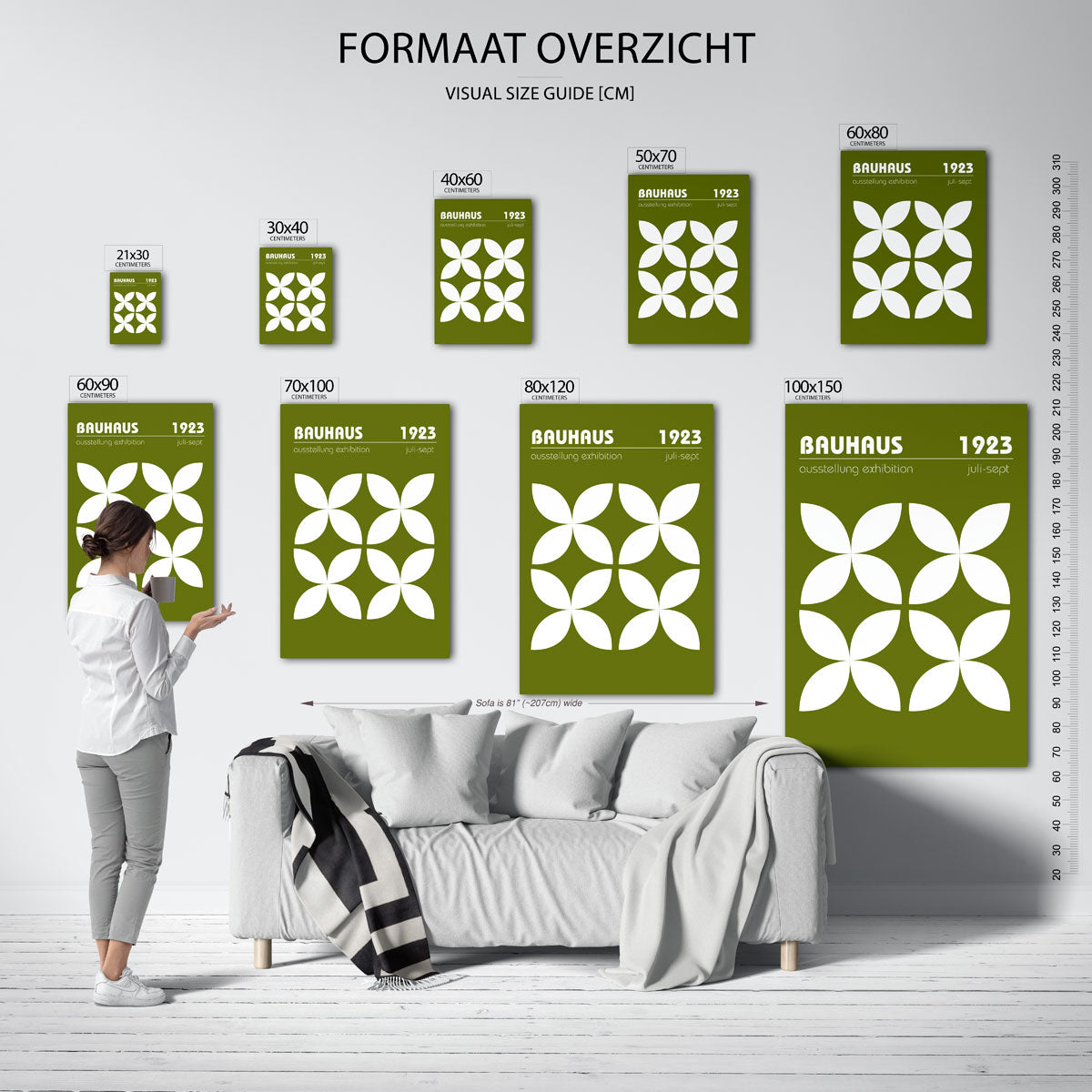 Vormritme en kleur Poster
