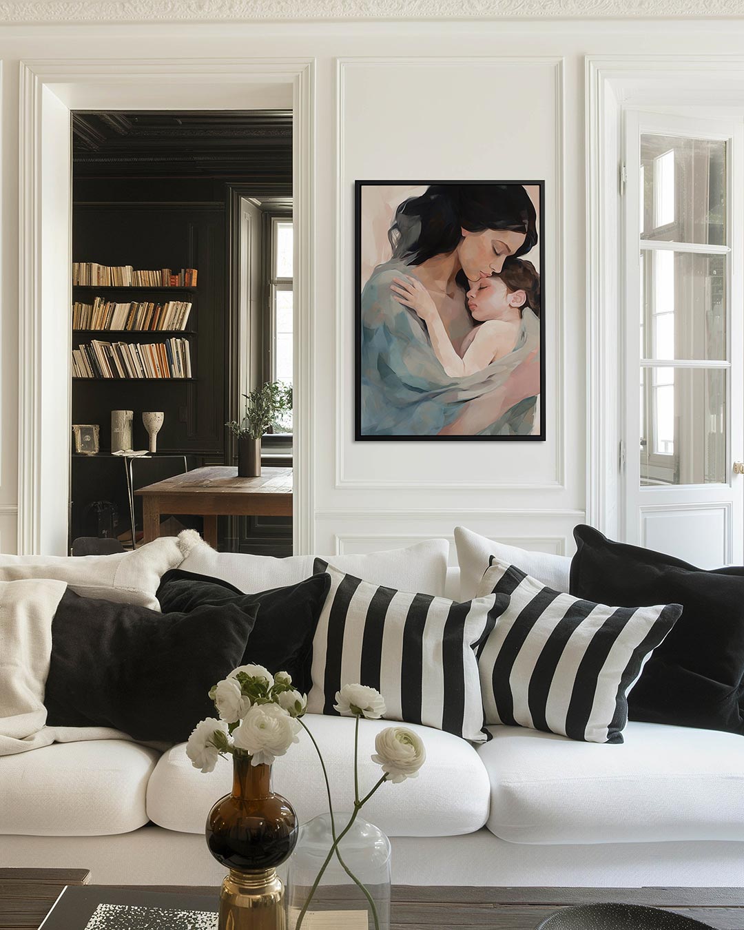 Tedere omhelzing Kunstwerk