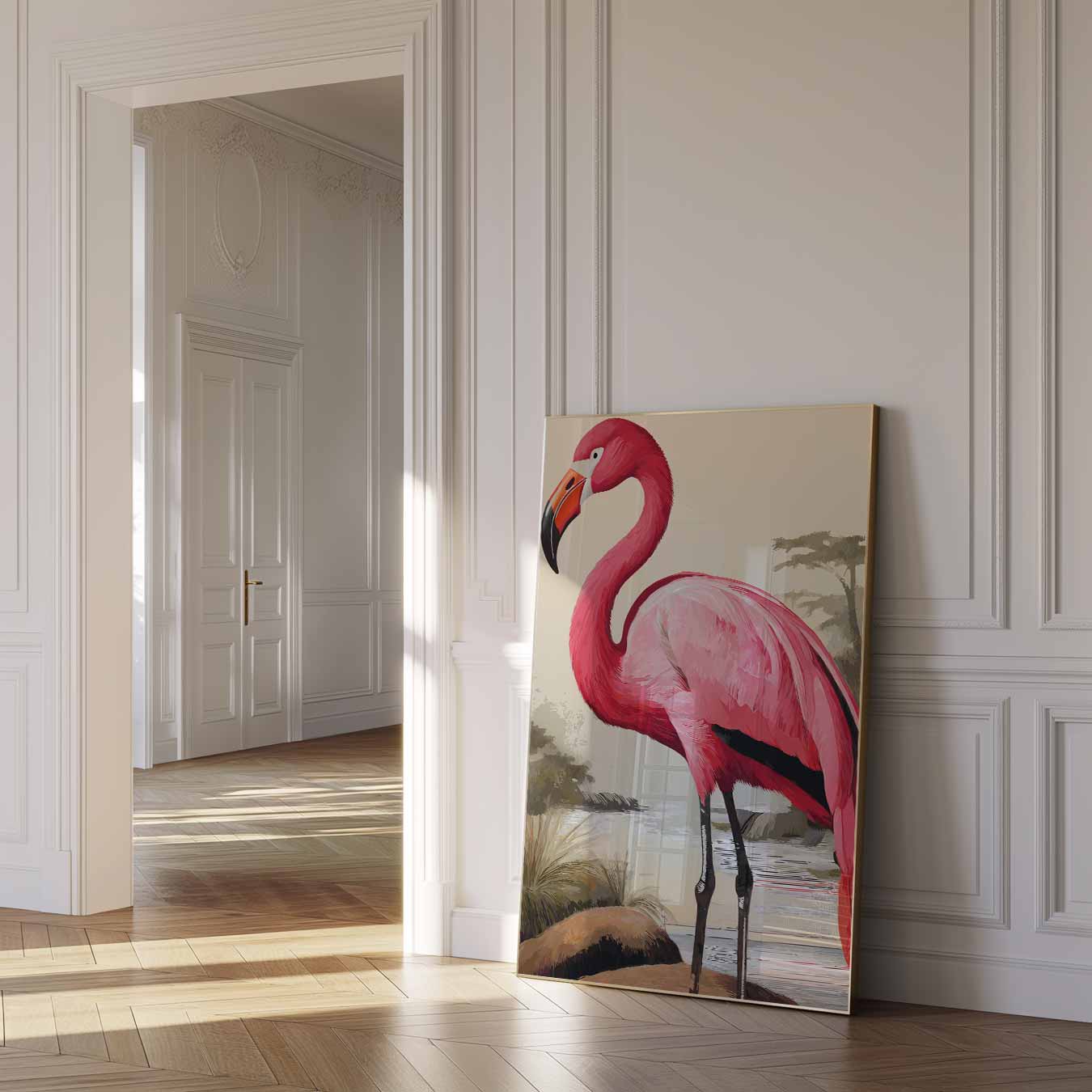 Elegante Flamingo Poster
