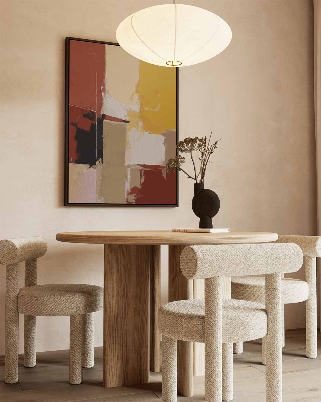 Abstracte Harmonie Kunstwerk-canvas-dibond-plexiglas-wanddecoratie-WallArtistic