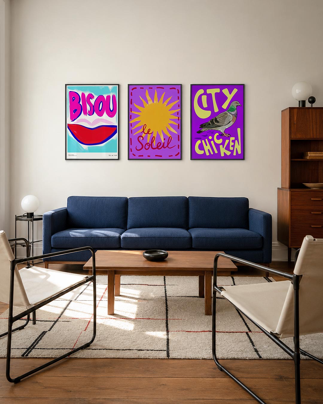 Kleurrijke kus Posterset