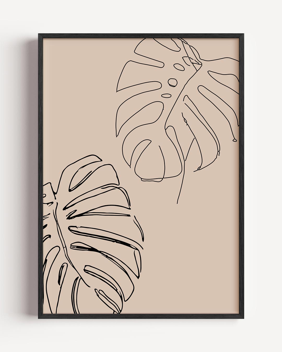 Minimalistische Monstera Kunstposter-WallArtistic