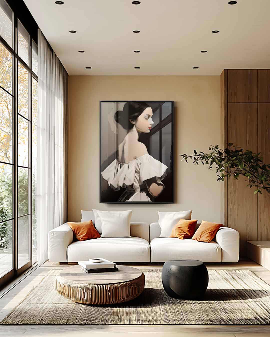 Elegante Dromerigheid Kunstwerk-canvas-dibond-plexiglas-wanddecoratie-WallArtistic