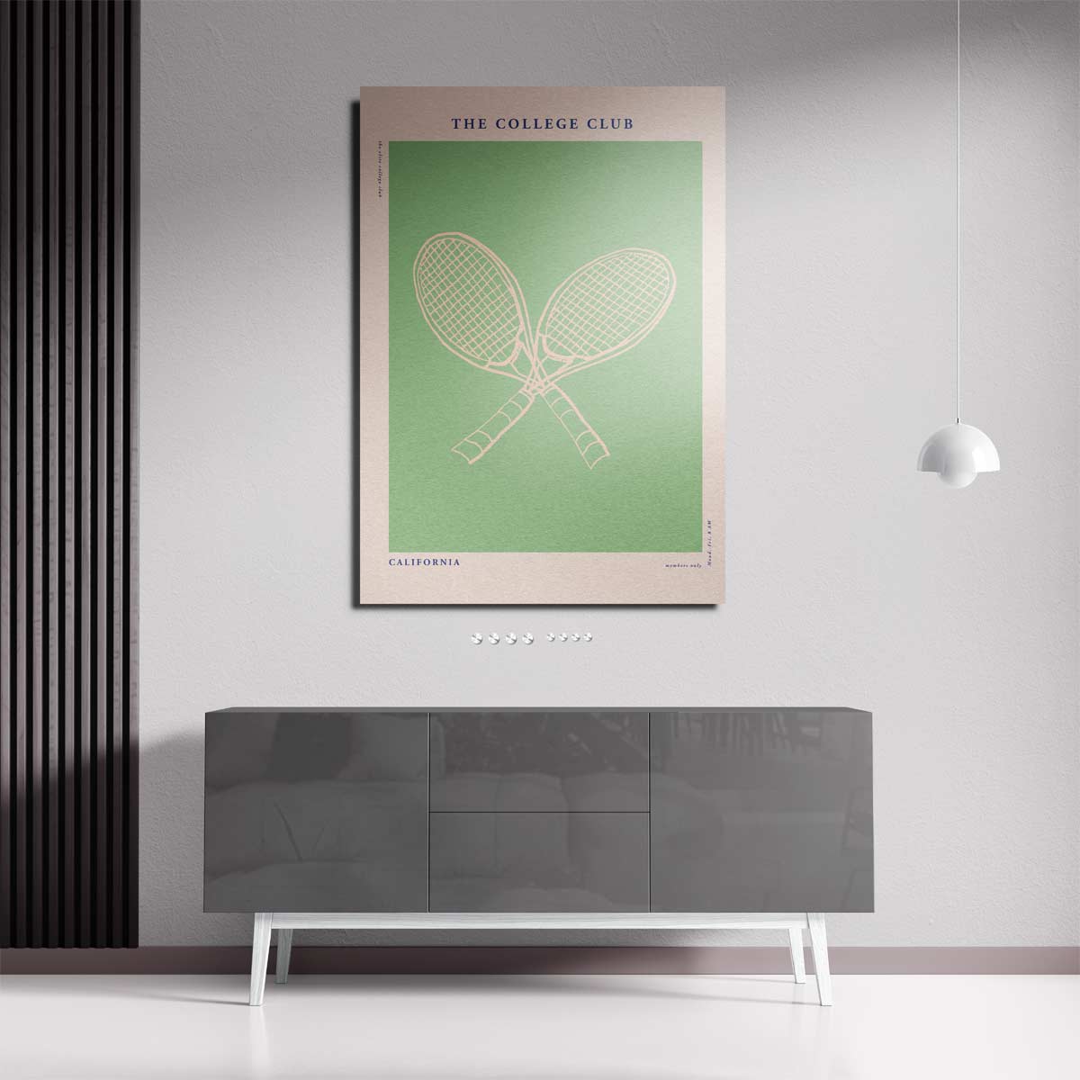 Tennis Elegantie Poster