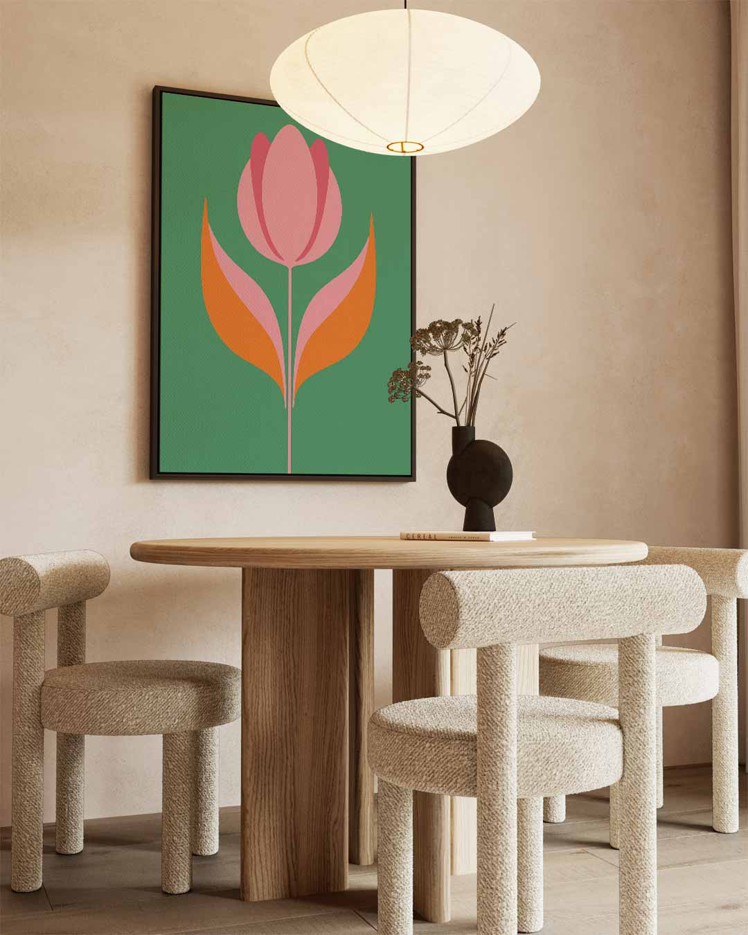 Moderne Bloei Kunstwerk-canvas-dibond-plexiglas-wanddecoratie-WallArtistic