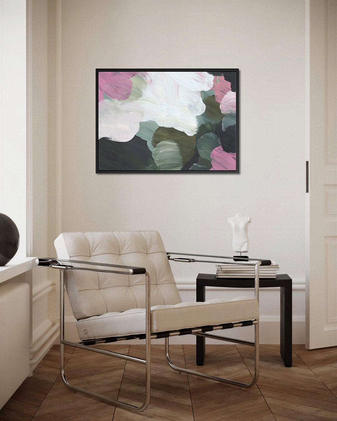 Kleurrijke borstelvegen Kunstwerk