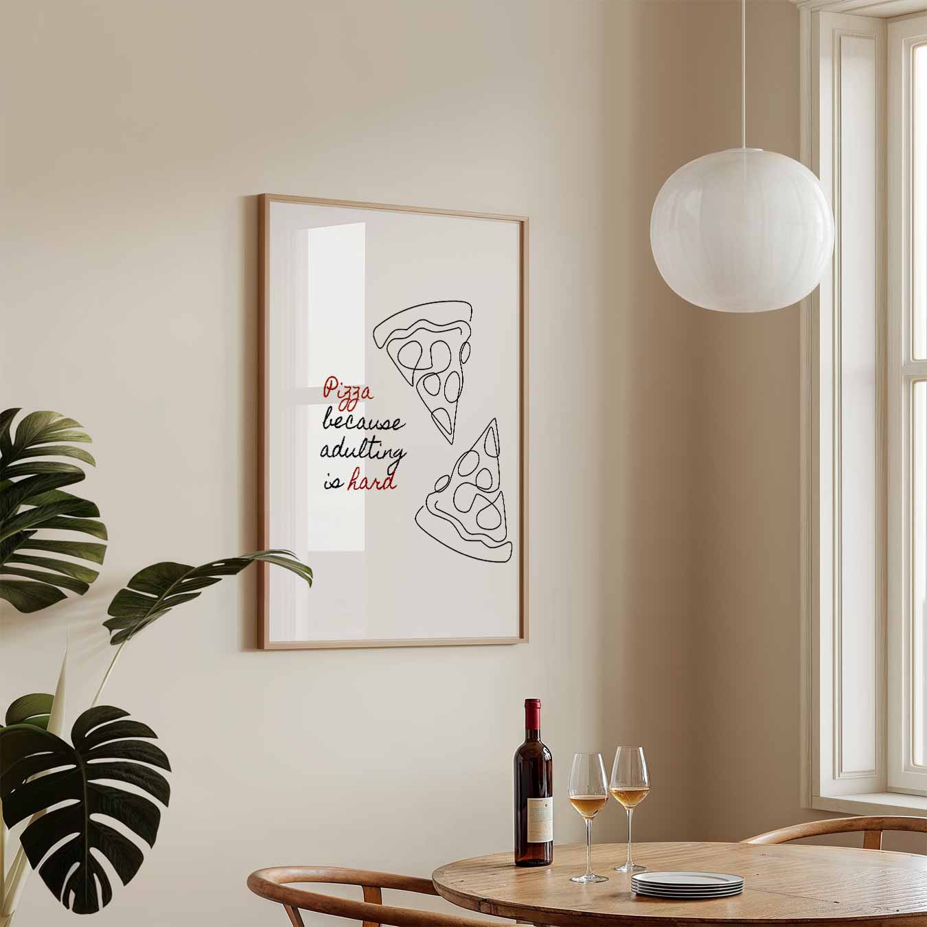 Pizza Fun Quote Poster