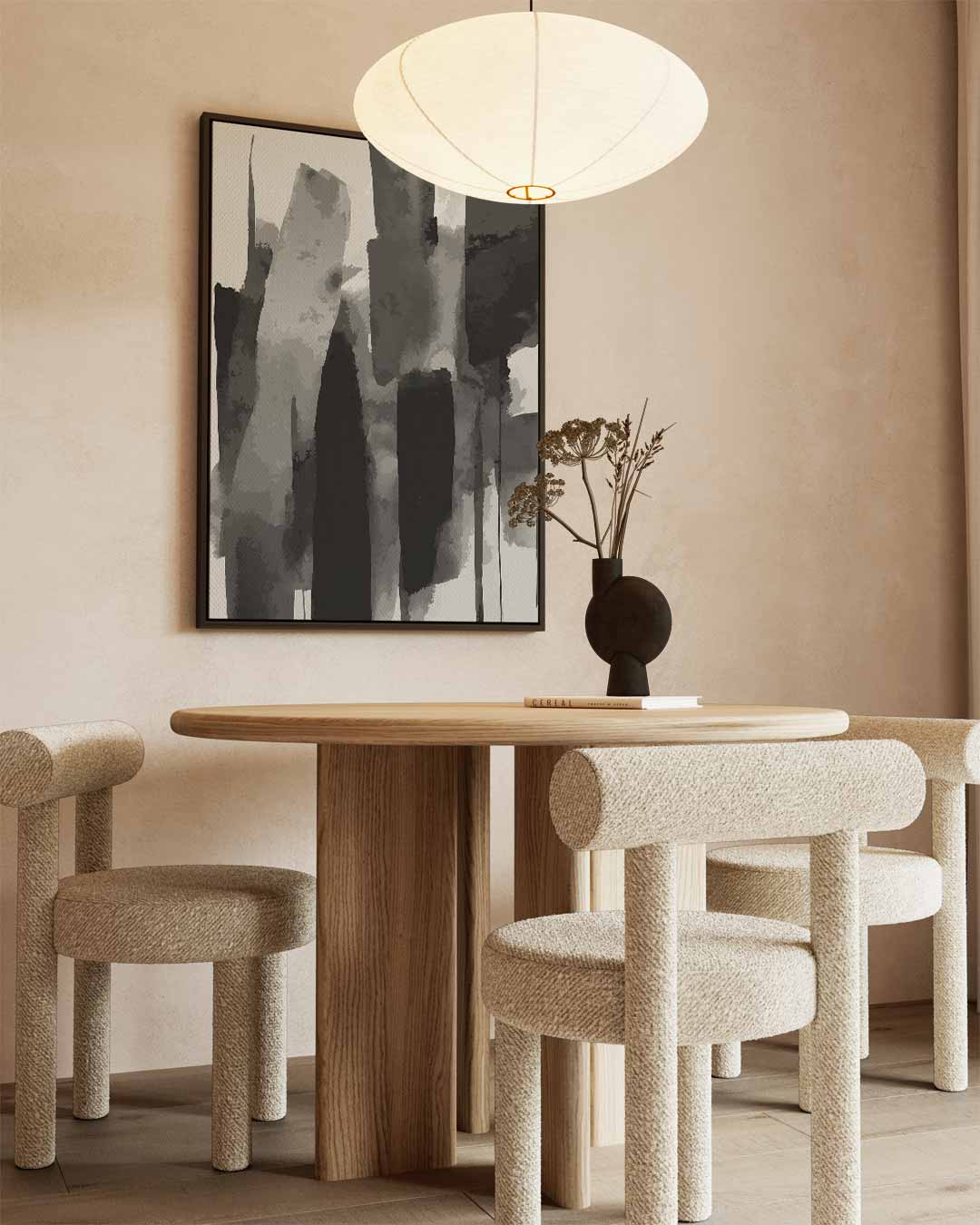 Abstracte Stijlvolle Streken Kunstwerk-canvas-dibond-plexiglas-wanddecoratie-WallArtistic