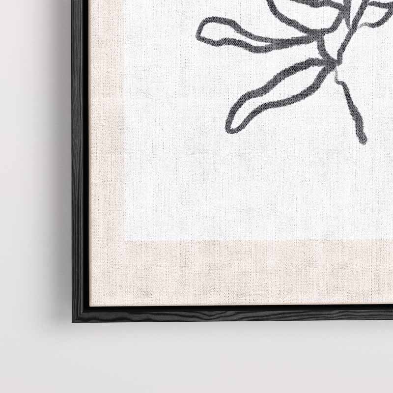 Botanische Lijnschets Kunstwerk-canvas-dibond-plexiglas-wanddecoratie-WallArtistic