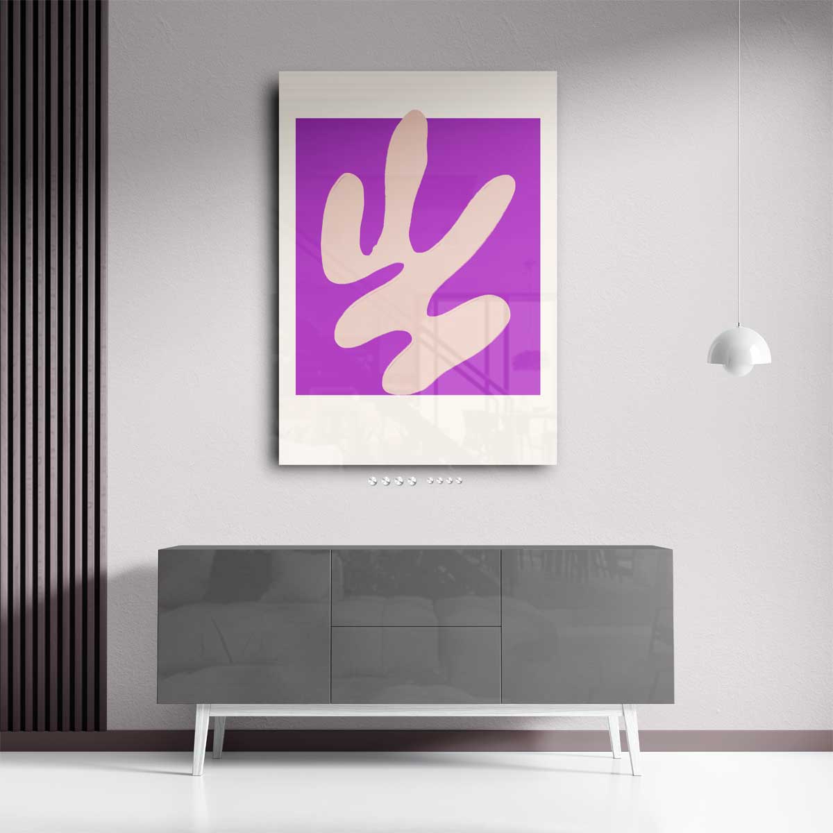 Abstract purpere flow Kunstwerk-canvas-dibond-plexiglas-wanddecoratie-WallArtistic