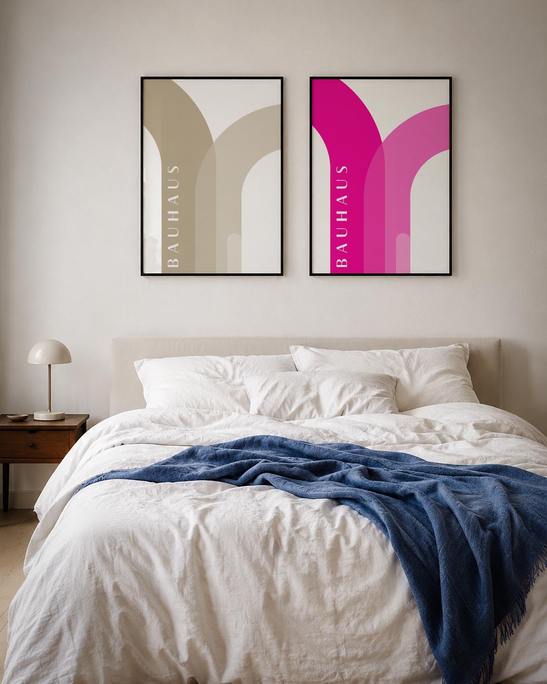 Zachte booglijnen Posterset