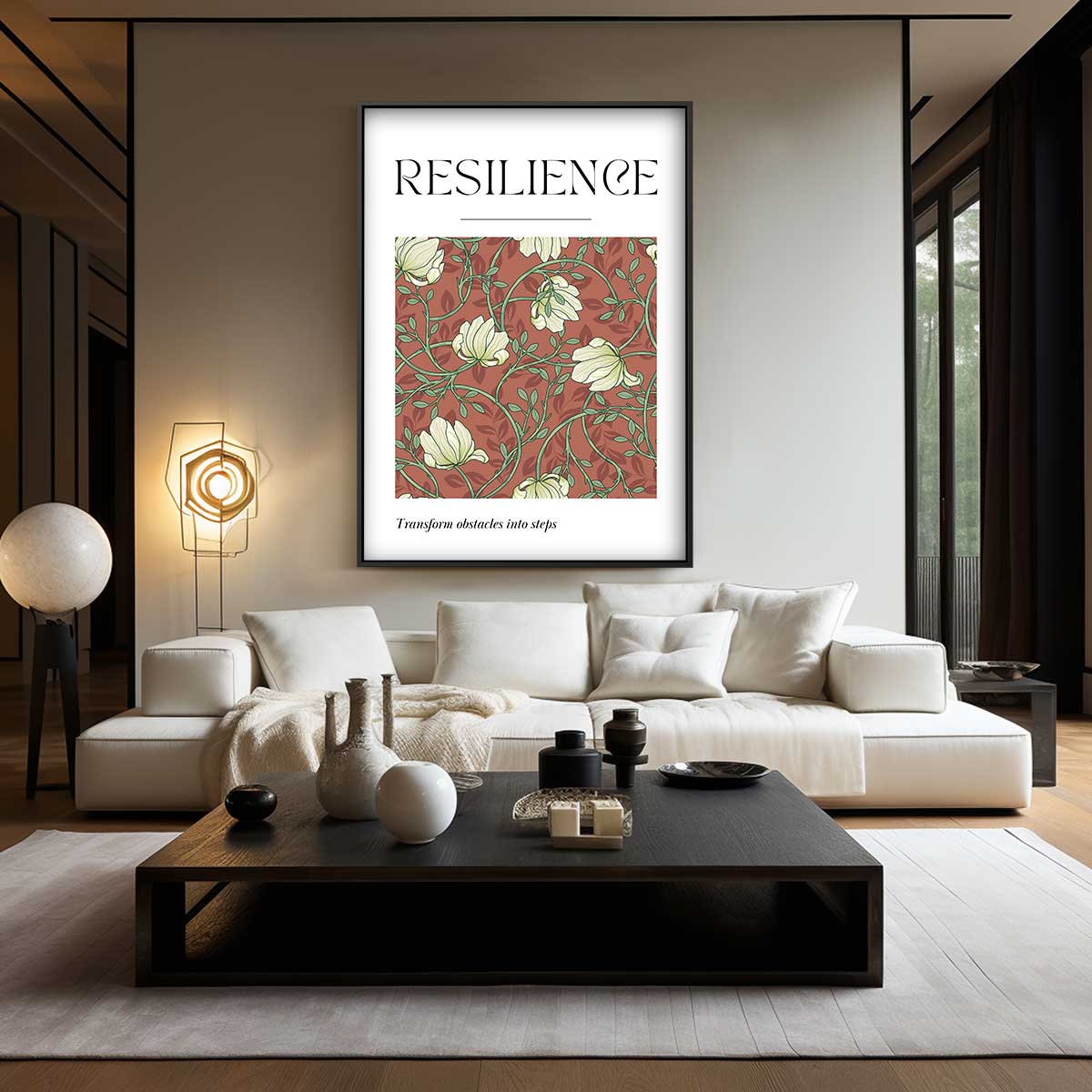 Resilience Bloemenkunst Kunstwerk-canvas-dibond-plexiglas-wanddecoratie-WallArtistic