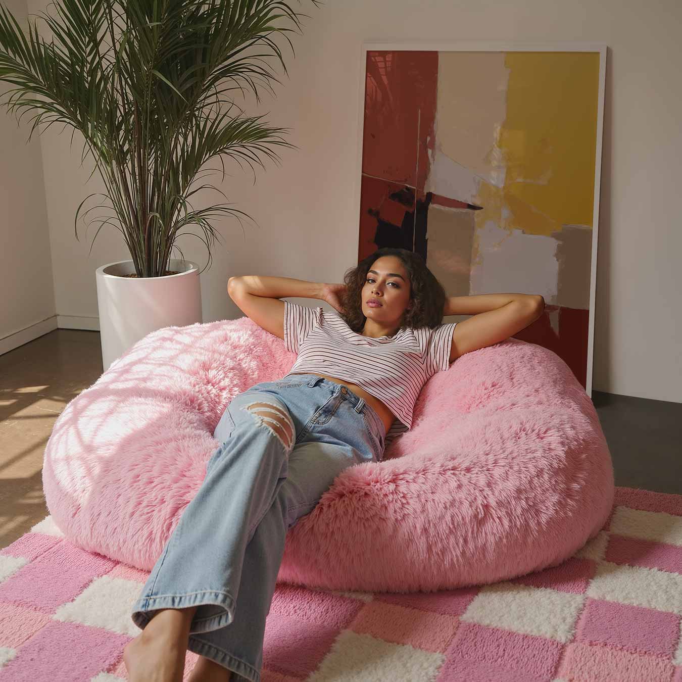 Kleurrijke Abstracte Kunstposter-WallArtistic