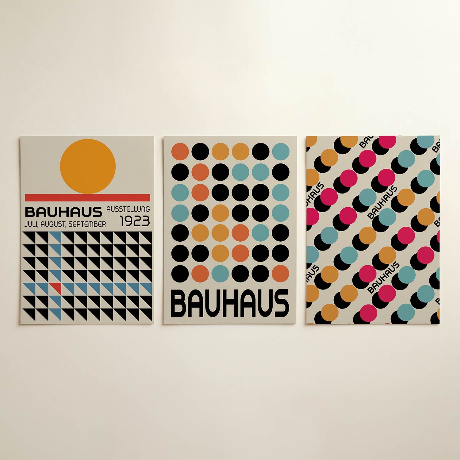 Vormen en vlakkenspel Posterset