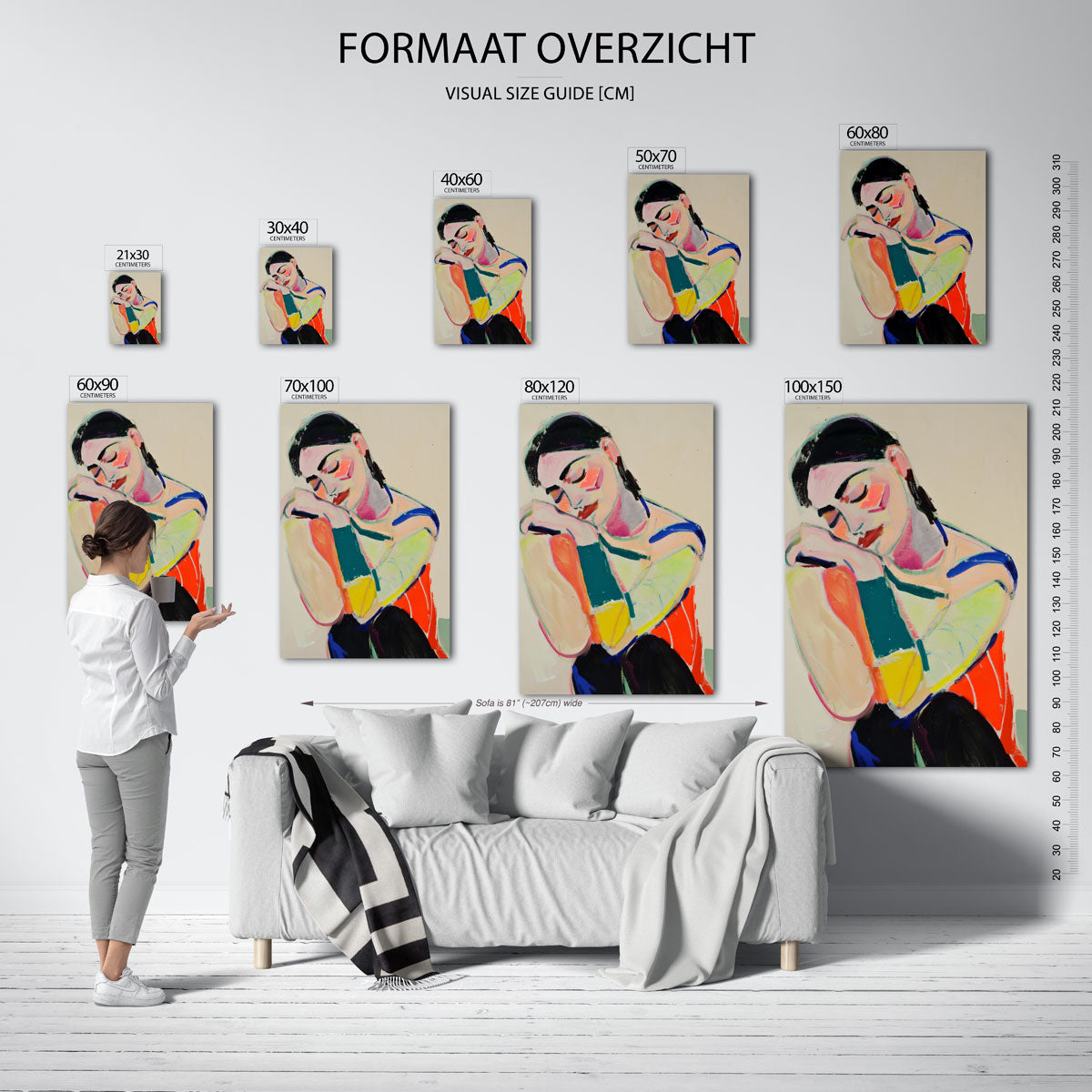 Slapende figuur Poster