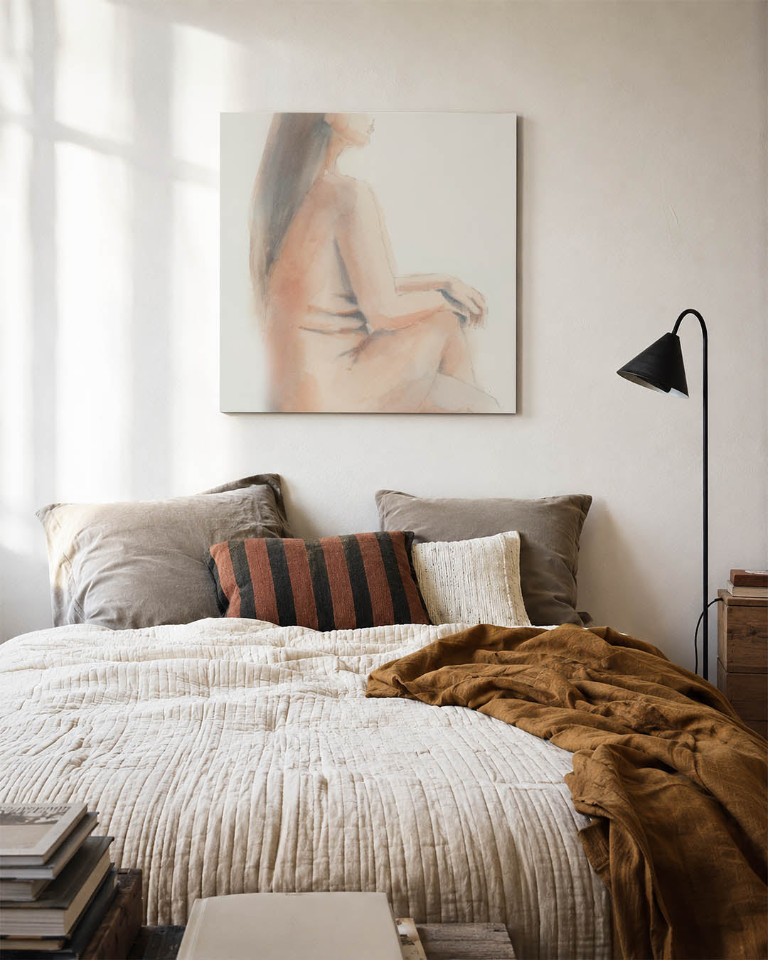 Zittende vrouw Kunstwerk