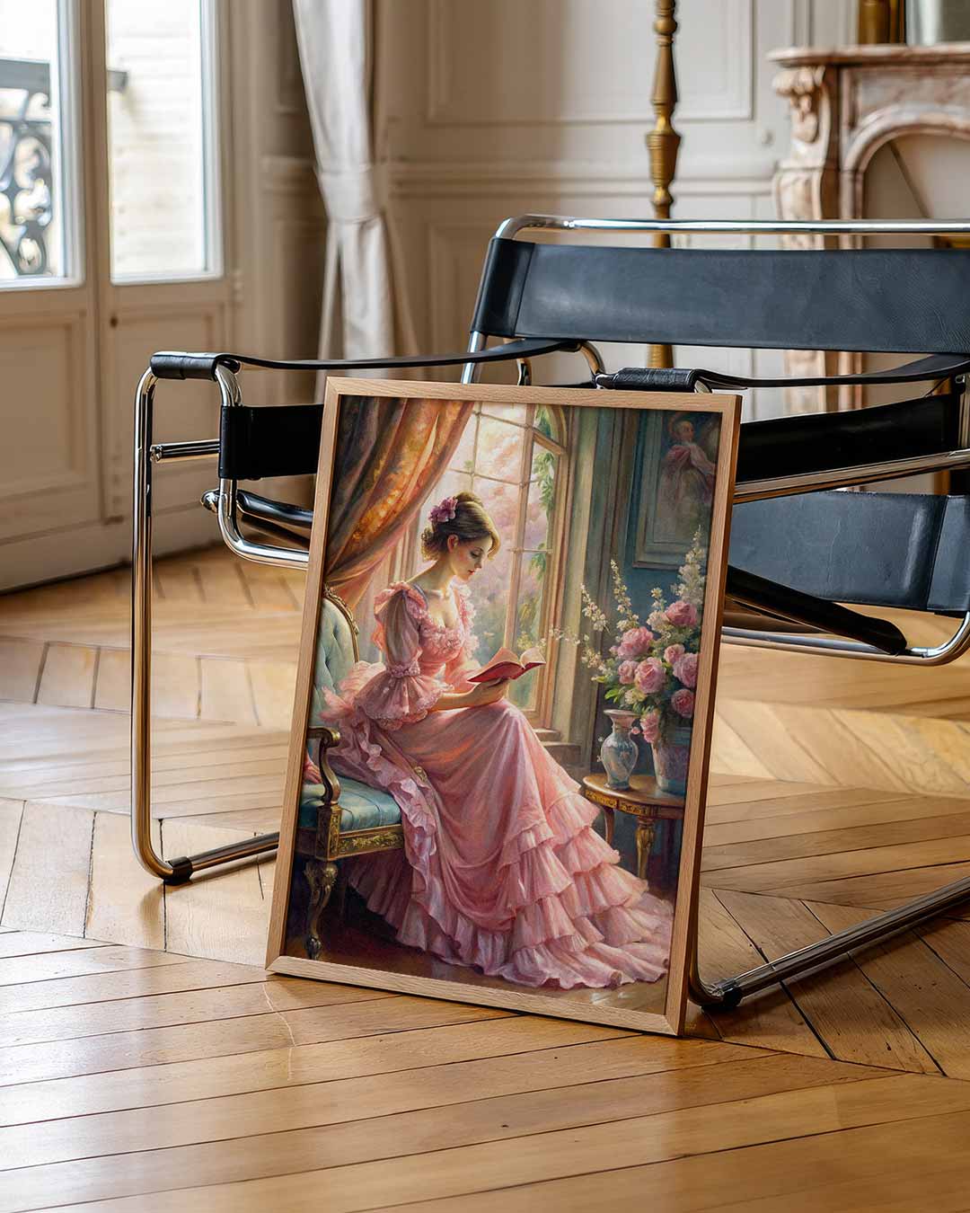 Romantische Lezende Dame Poster