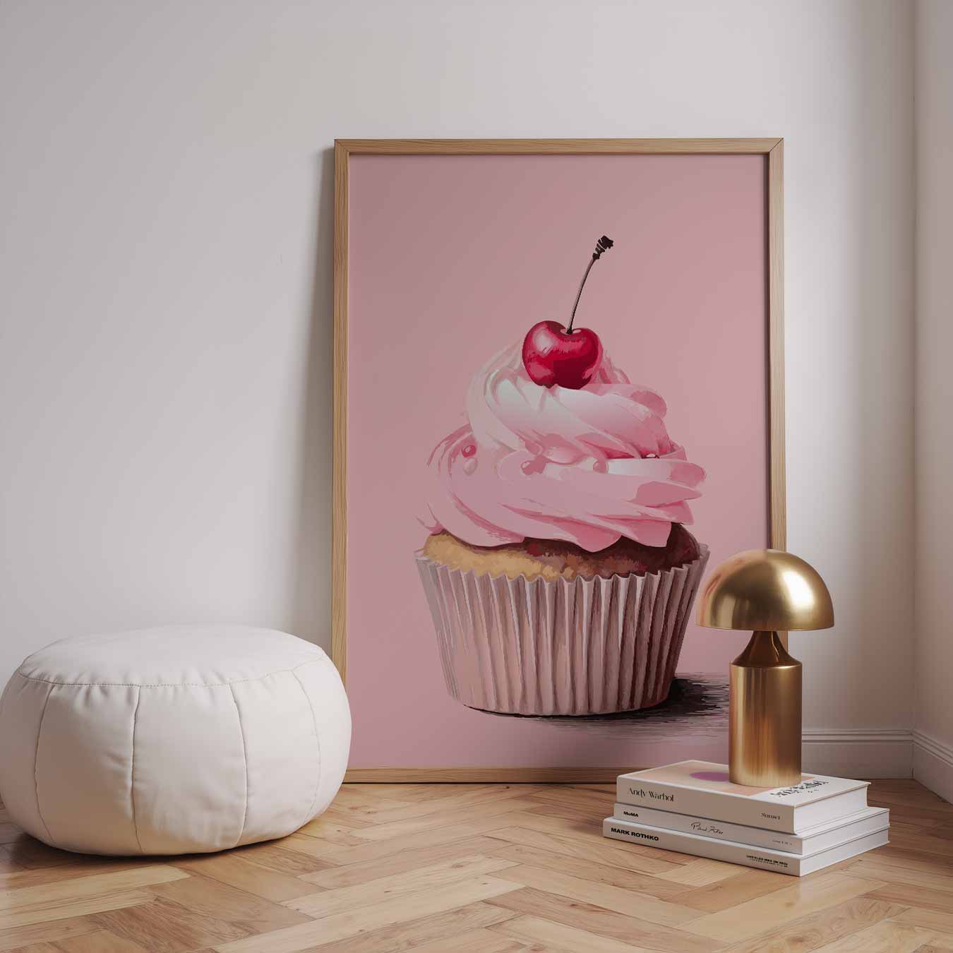 Cupcake met Kersje Poster