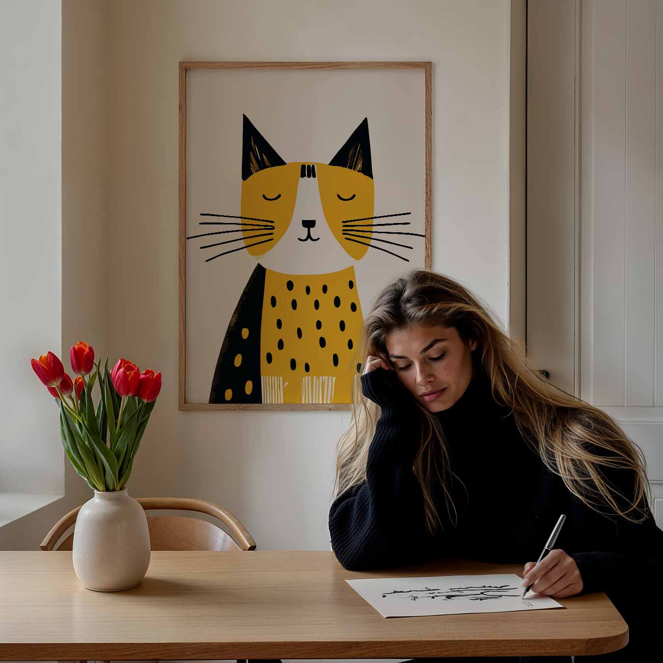 Liefdevolle Kattenposter
