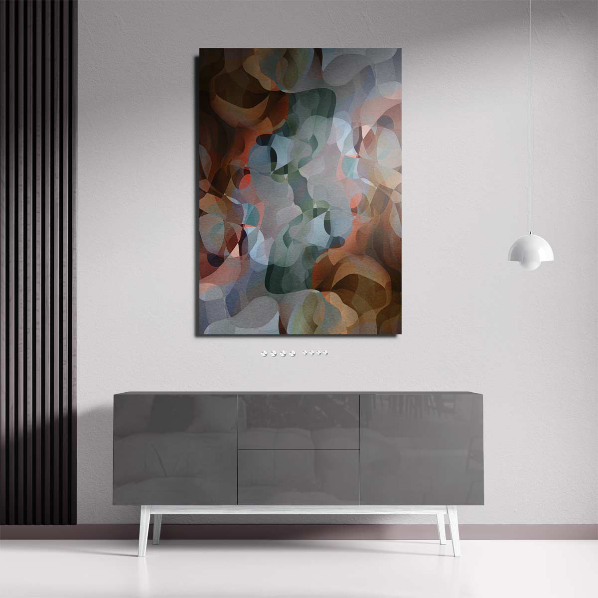 Kleurrijk Abstract Droomlandschap Kunstwerk-canvas-dibond-plexiglas-wanddecoratie-WallArtistic