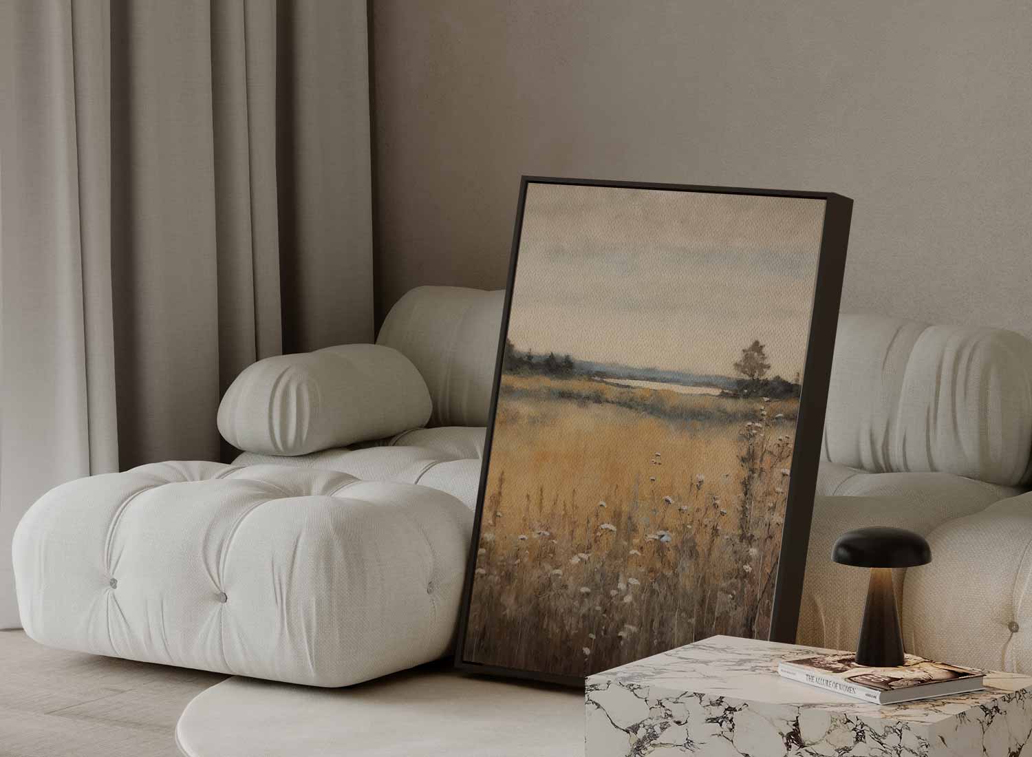 Rustiek Landschap in Herfstkleuren Kunstwerk-canvas-dibond-plexiglas-wanddecoratie-WallArtistic