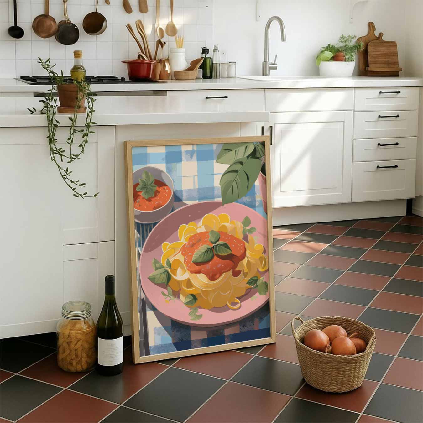 Pasta Liefde Print Poster-WallArtistic