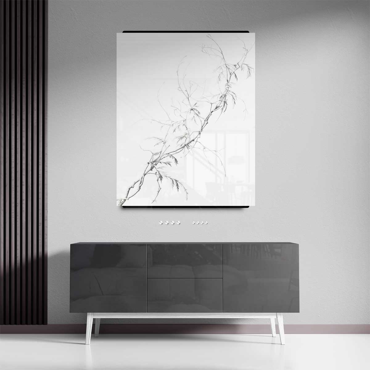 Elegante Takken in Potlood Kunstwerk-canvas-dibond-plexiglas-wanddecoratie-WallArtistic