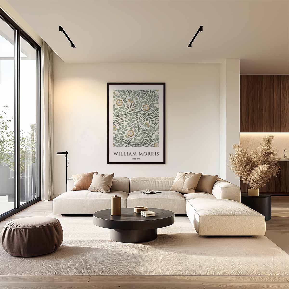 Bloemenpracht van William Morris Kunstwerk-canvas-dibond-plexiglas-wanddecoratie-WallArtistic