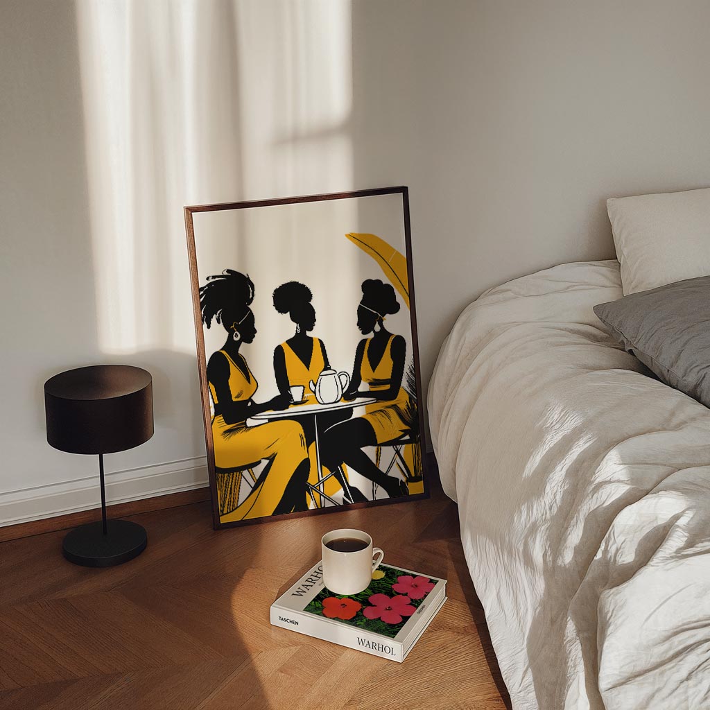 Vriendinnencafé Art Print Poster